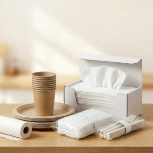 Kraft Paper Napkins (6.5 x 6.5 inch)